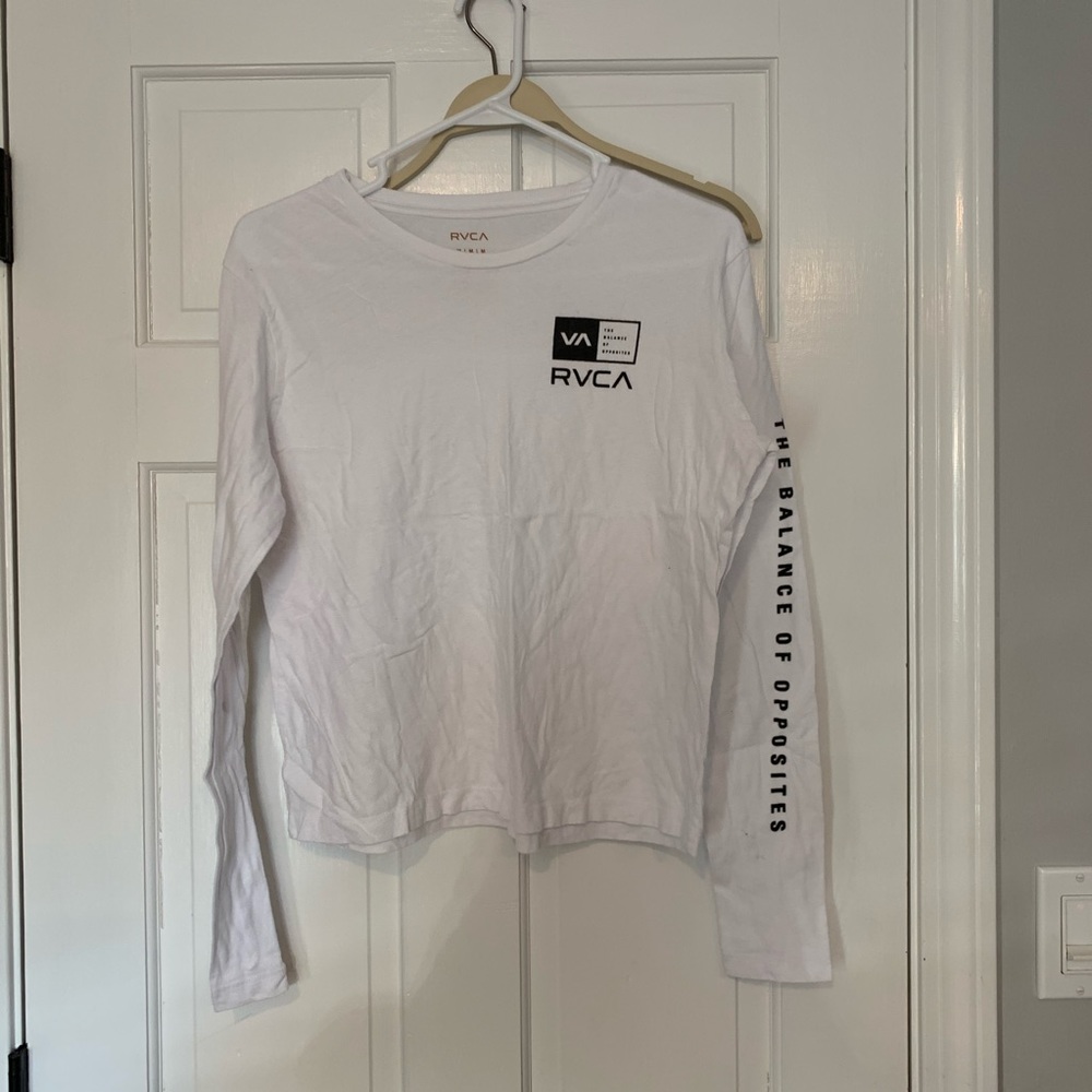 RVCA white long sleeve